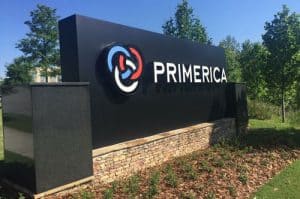 Primerica outdoor corporate office sign